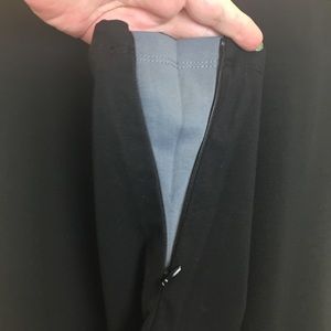 Offer   NWOT LOGO  Lori Goldstein active wear pant zippers black grey XXS